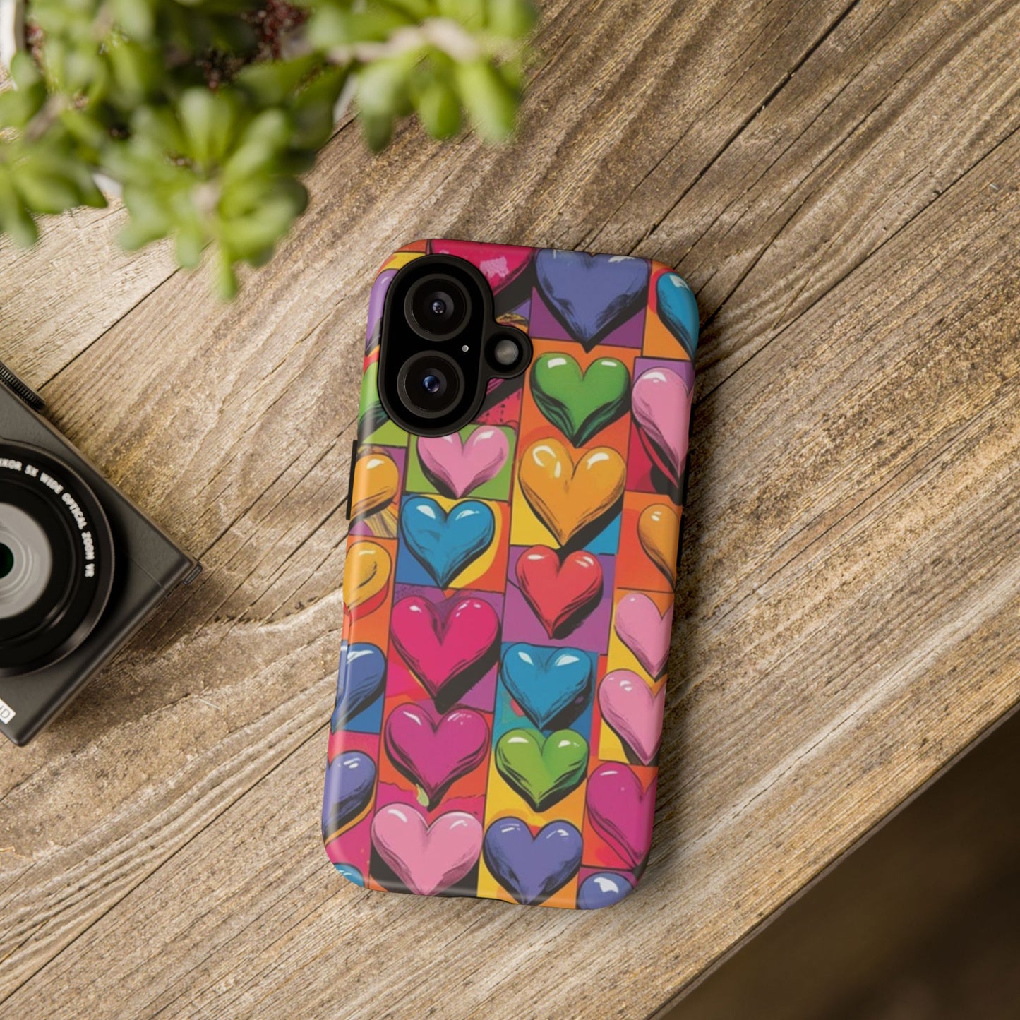 Pop Art Heart Phone Tough Cases