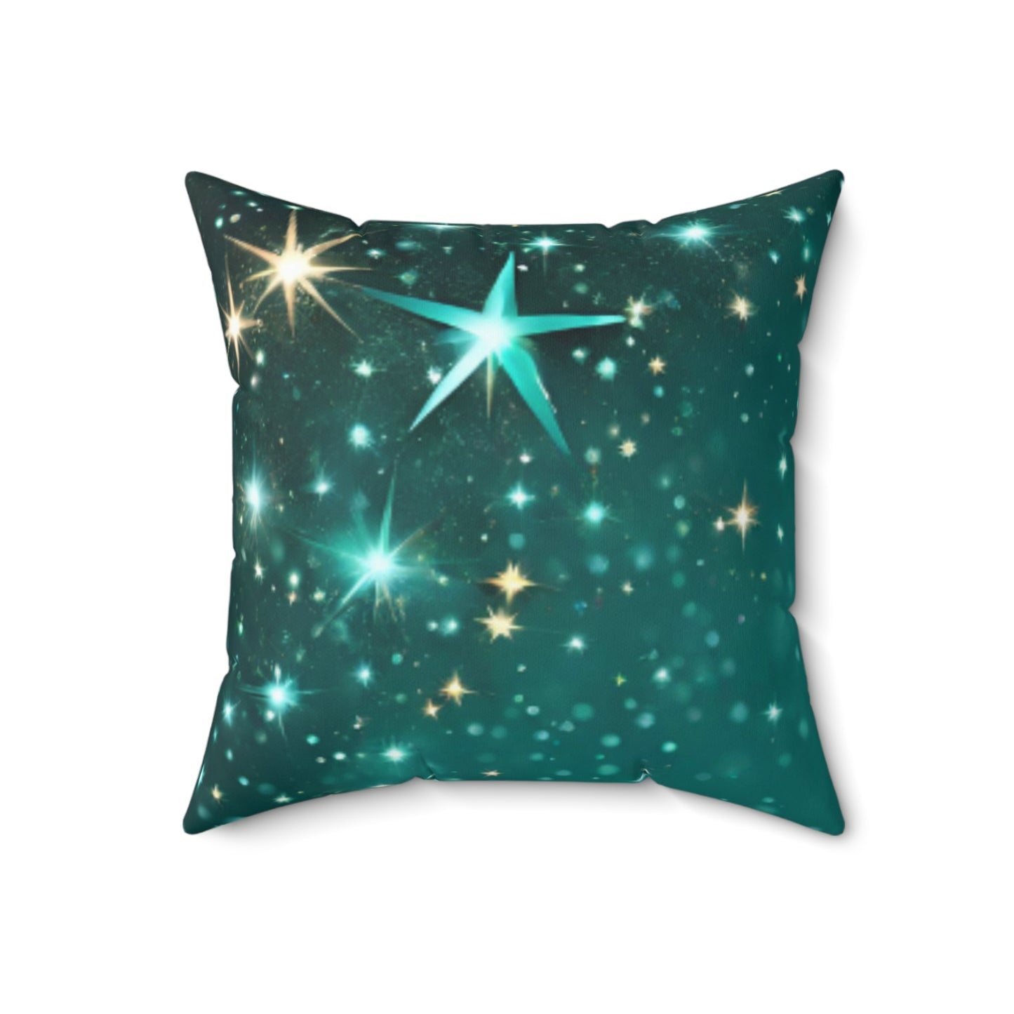 Starfilled Night Spun Polyester Square Pillow - Cozy Home Decor