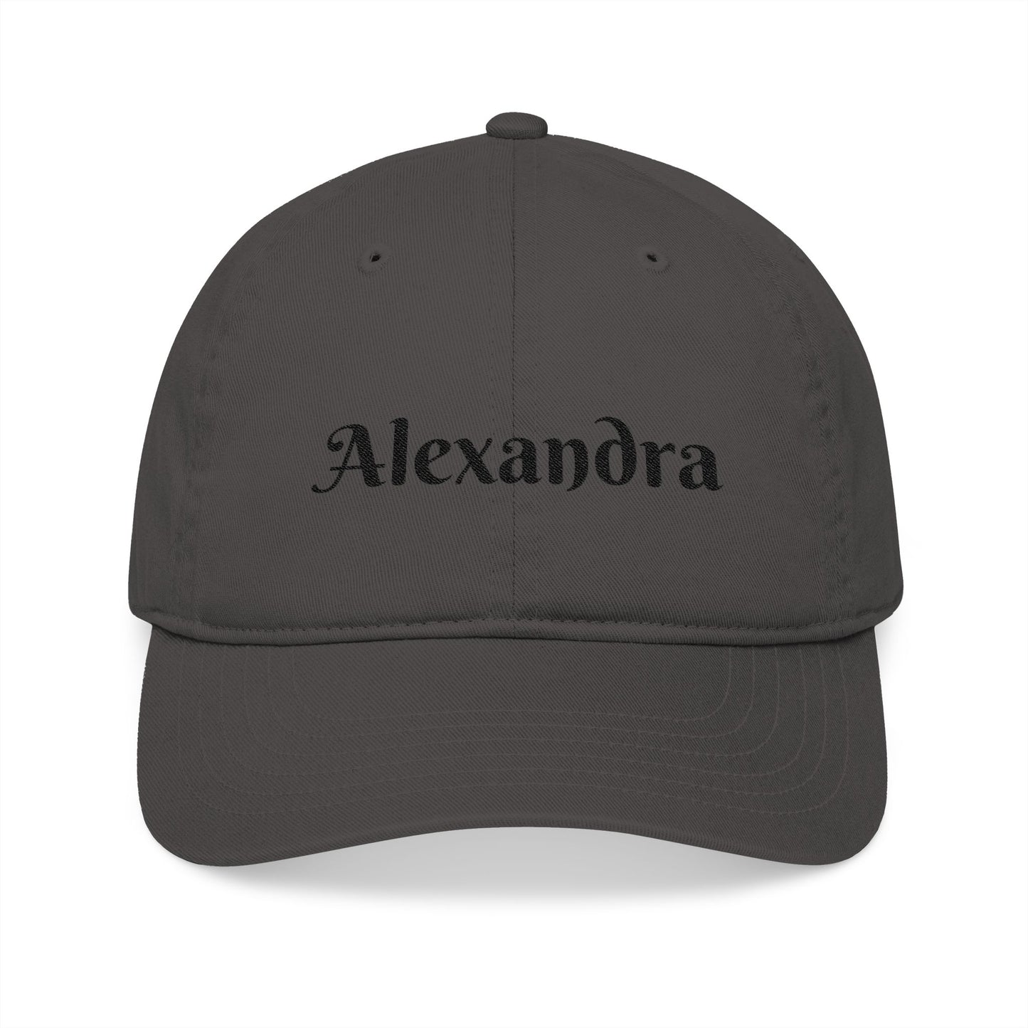 Alexandra Organic Baseball Cap, Custom Embroidery Hat, Eco-Friendly Gift, Casual Wear, Accessory