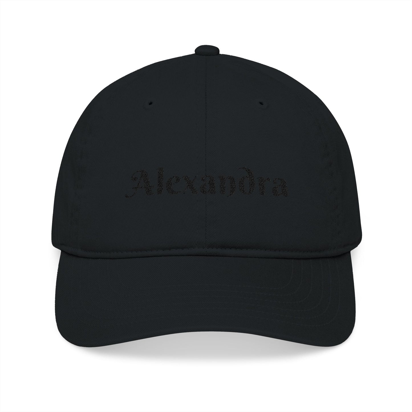 Alexandra Organic Baseball Cap, Custom Embroidery Hat, Eco-Friendly Gift, Casual Wear, Accessory