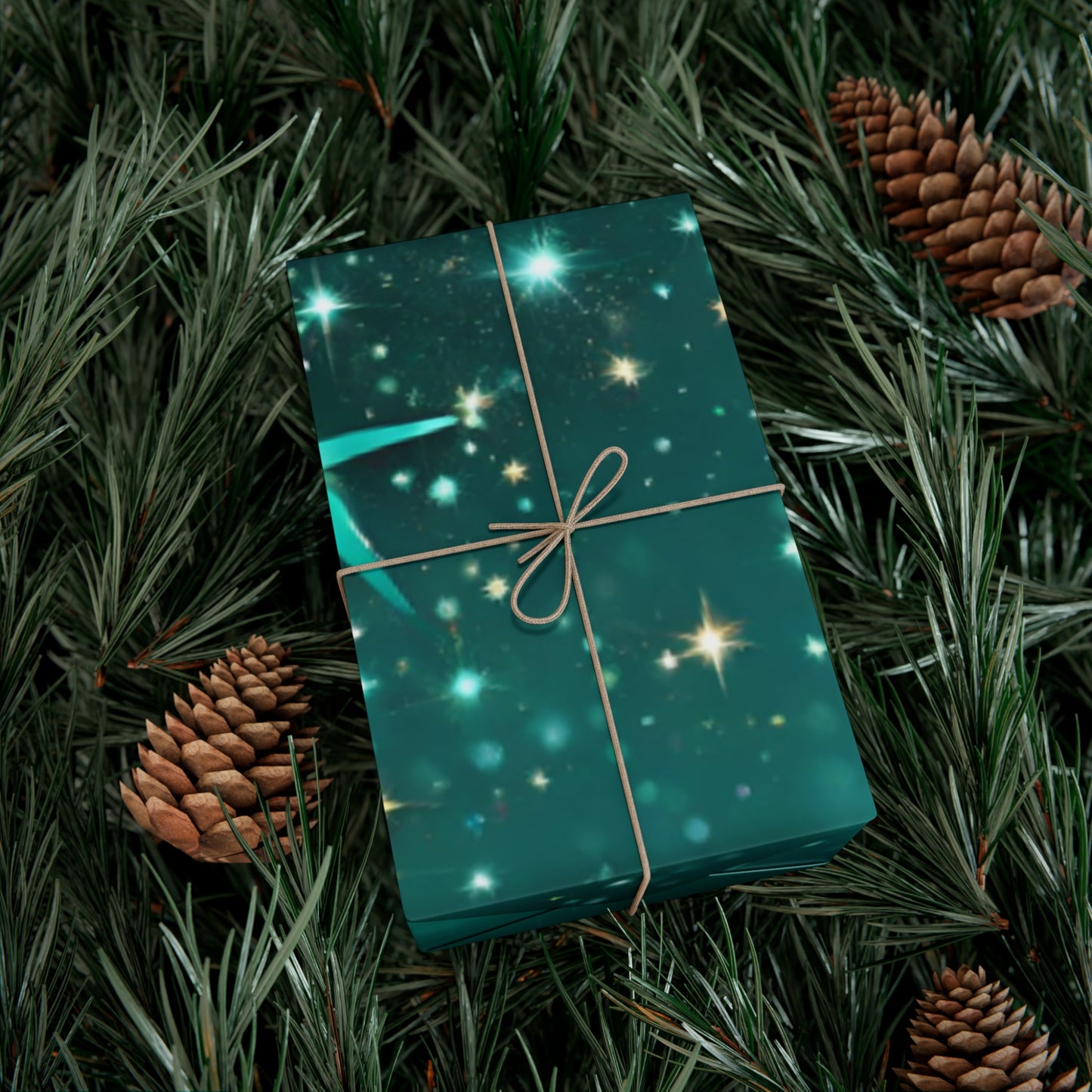 Starfilled Night Gift Wrap Paper – Perfect for Holidays and Celebrations