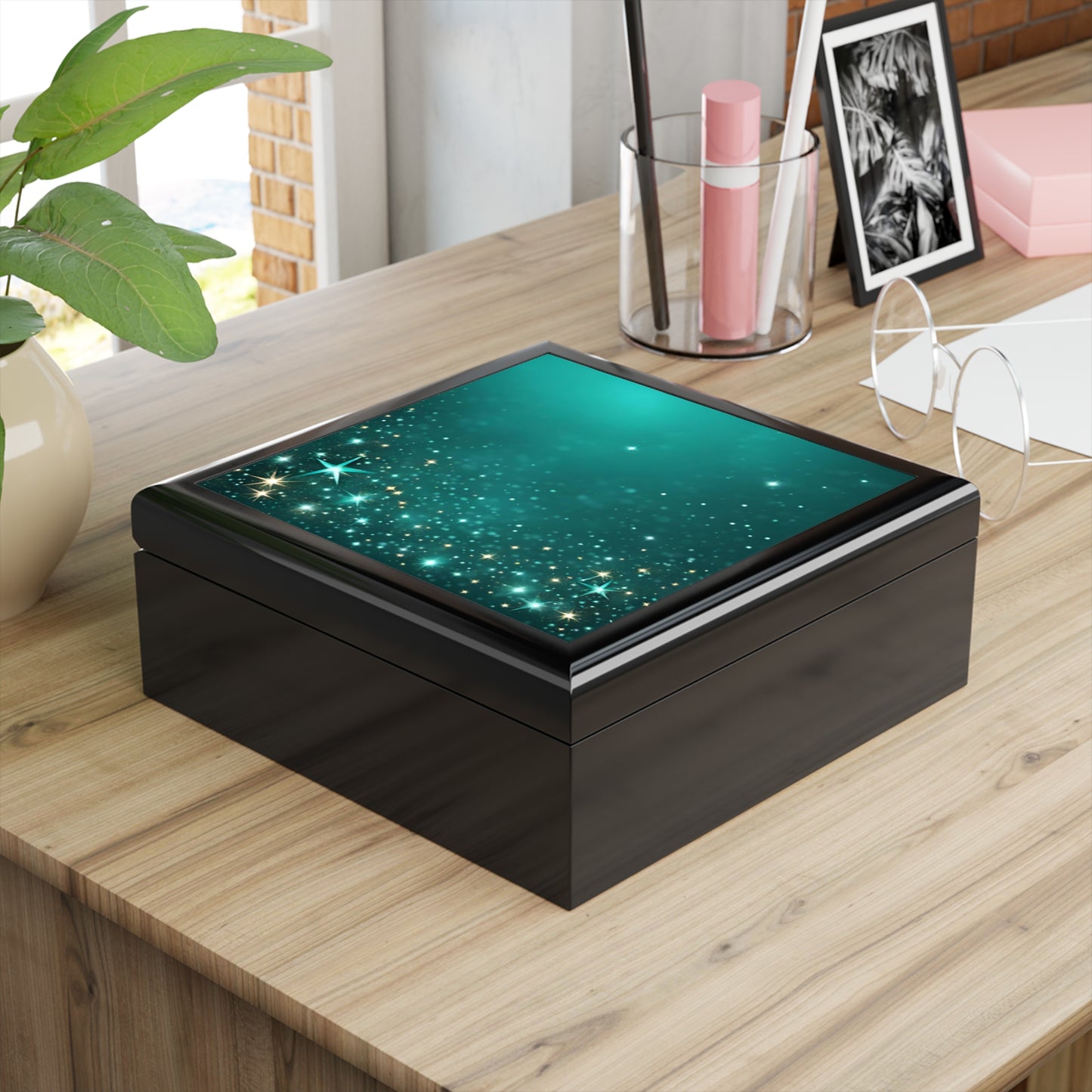 Starfilled Night Jewelry Box - Elegant Storage for Precious Accessories