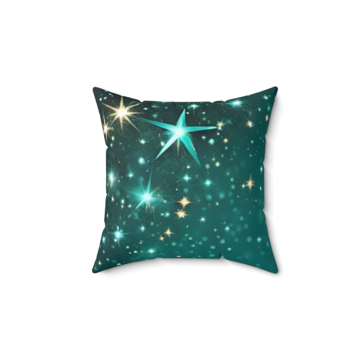Starfilled Night Spun Polyester Square Pillow - Cozy Home Decor