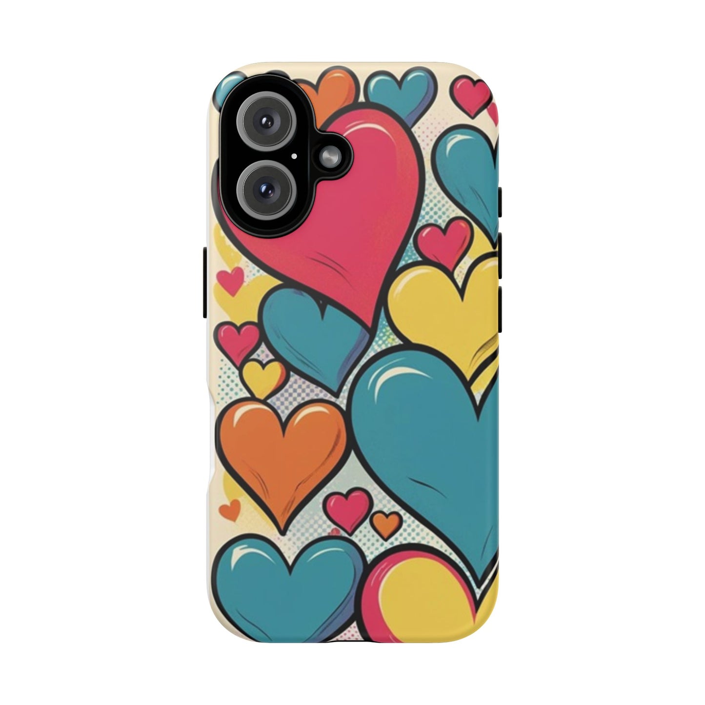 Comic Art Heart Phone Tough Cases