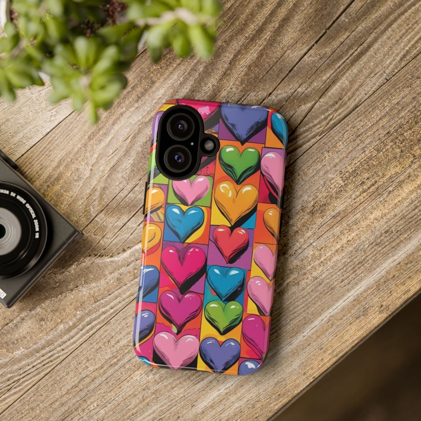 Pop Art Heart Phone Tough Cases