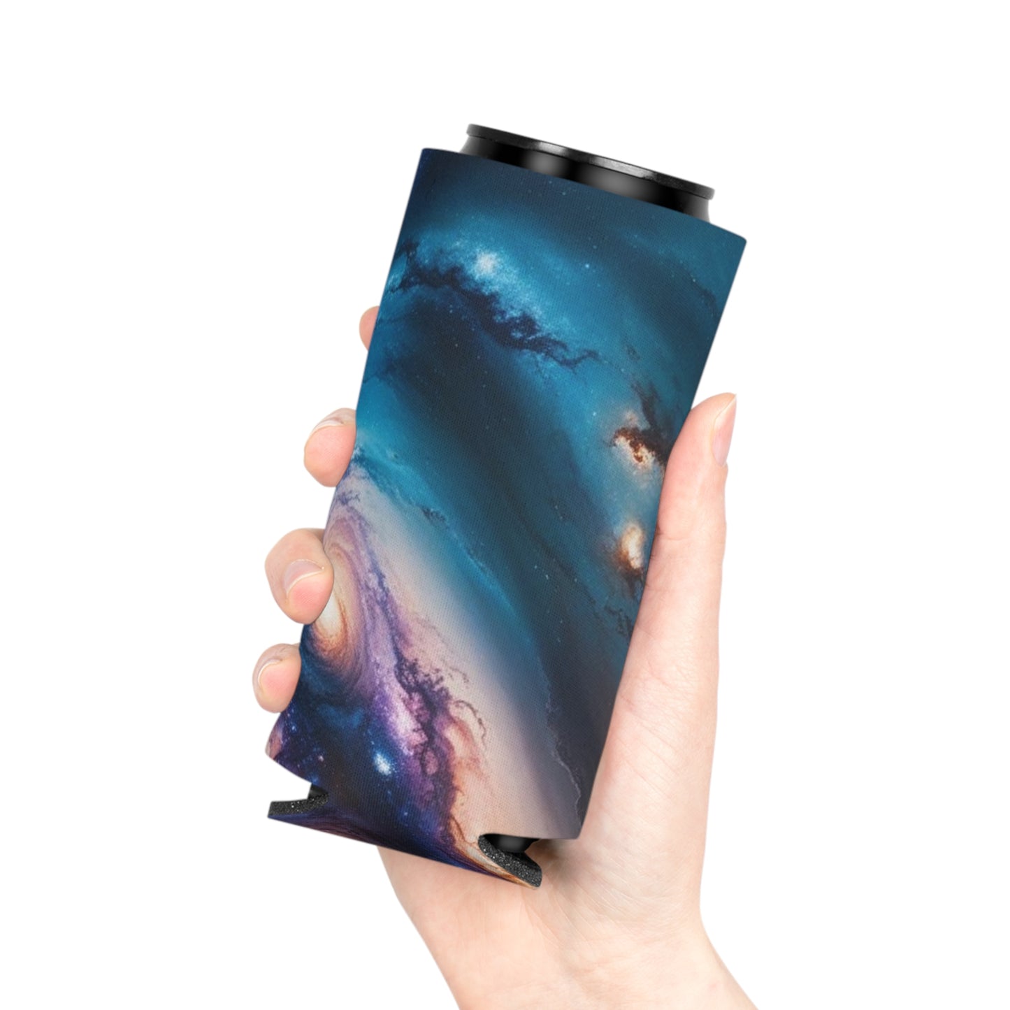 Galactic Can Cooler | Galaxy Drink Insulator, Beach Party Accessory, Camping Gear, Unique Gift for Space Lovers, Cool Beverage Holder