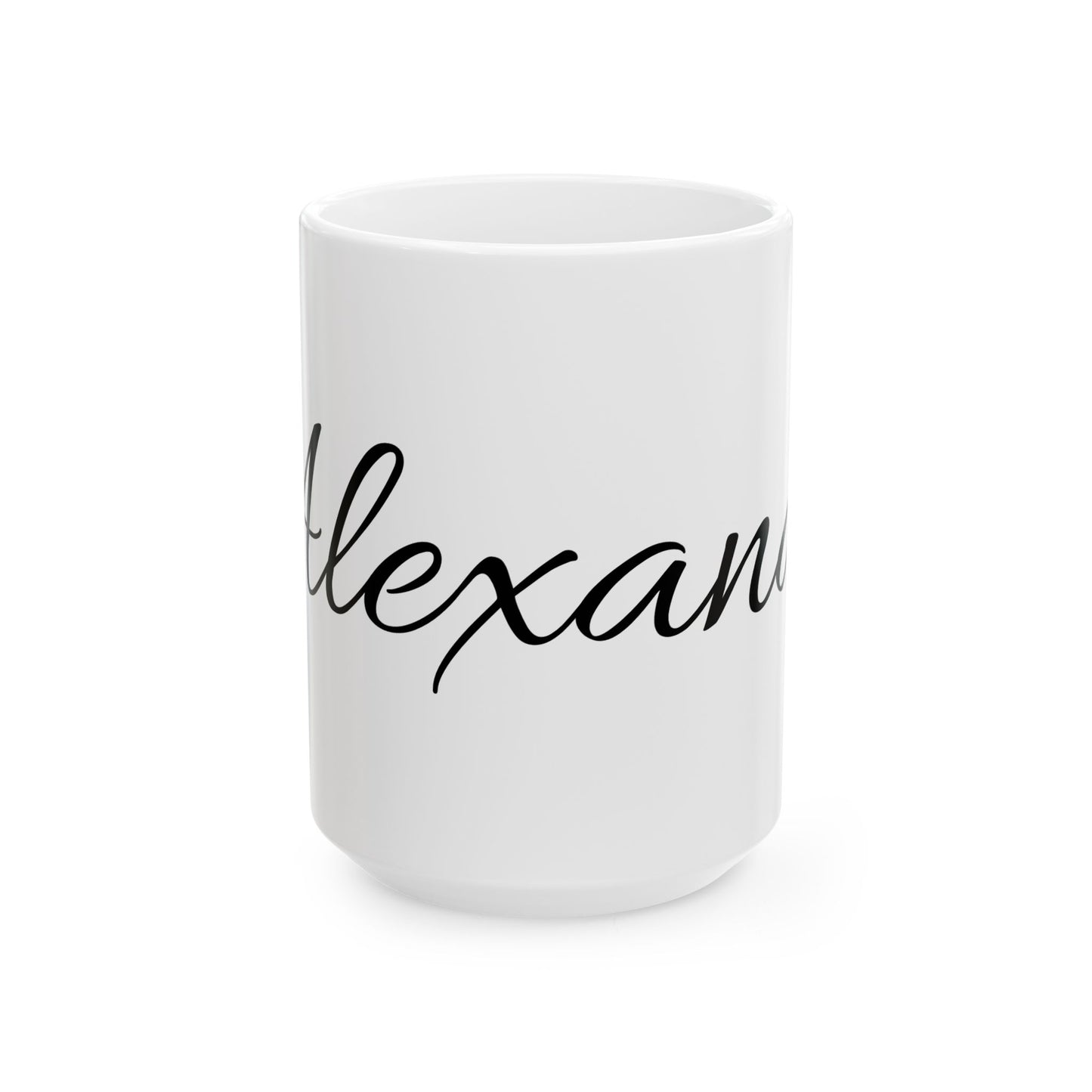 Alexandra Ceramic Mug - Custom Name Coffee Cup for Thoughtful Gift