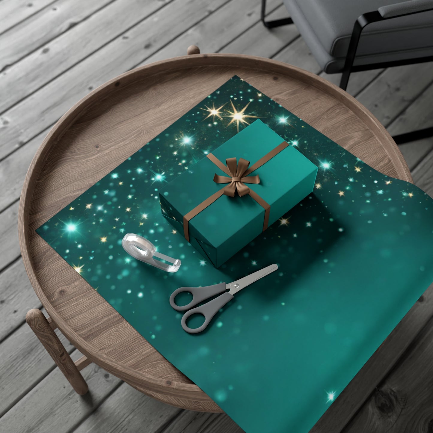 Starfilled Night Gift Wrap Paper – Perfect for Holidays and Celebrations