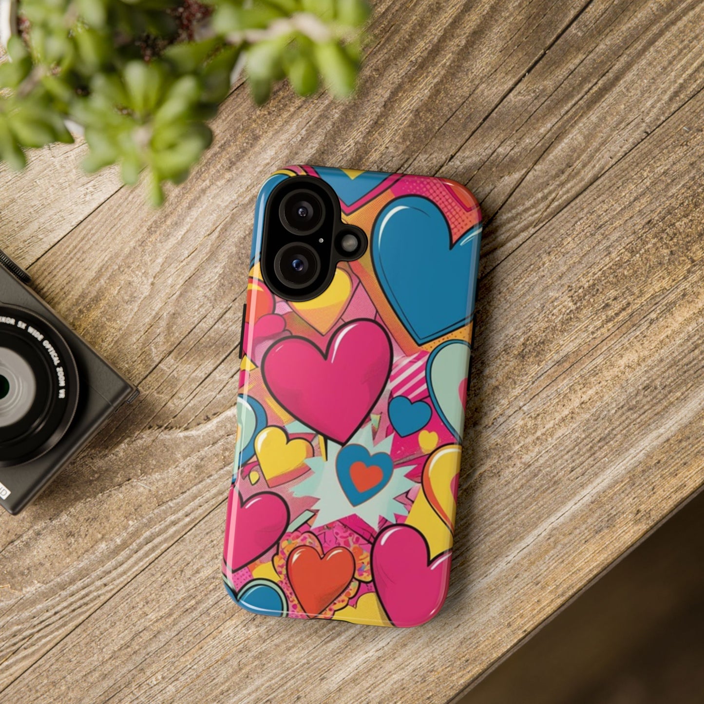 Colorful Art Heart Phone Tough Cases