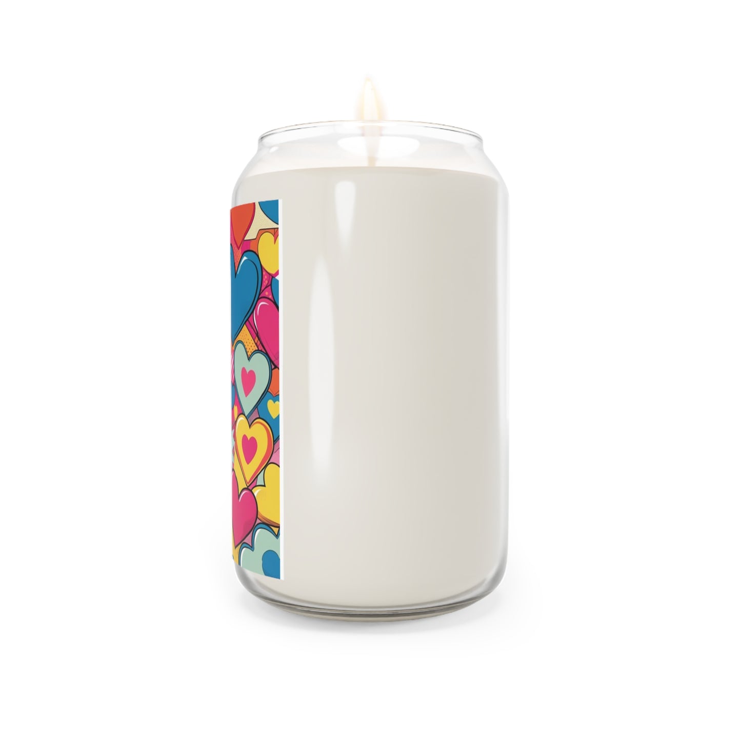 Comic Heart Scented Candle, Decorative Candle, Gift for Space Lovers, Aromatherapy Candle, Unique Home Decor