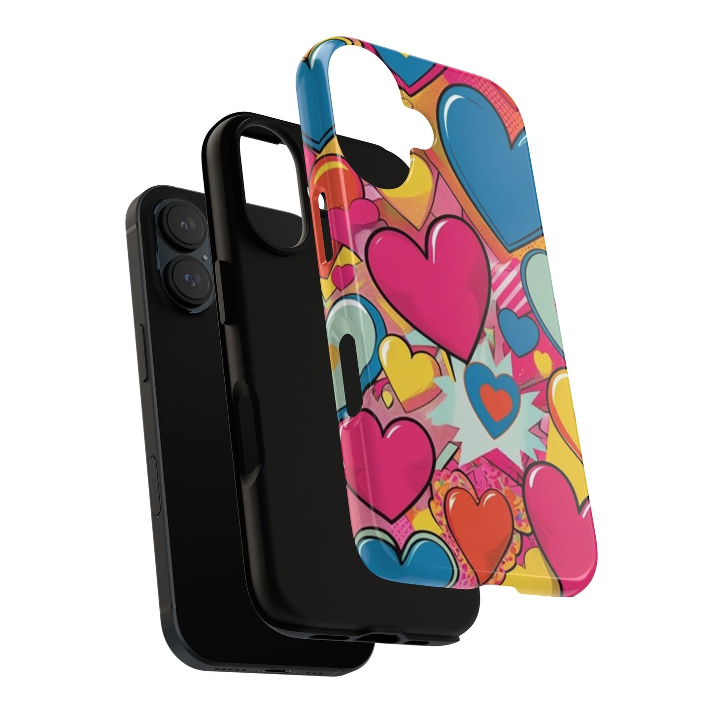 Colorful Art Heart Phone Tough Cases