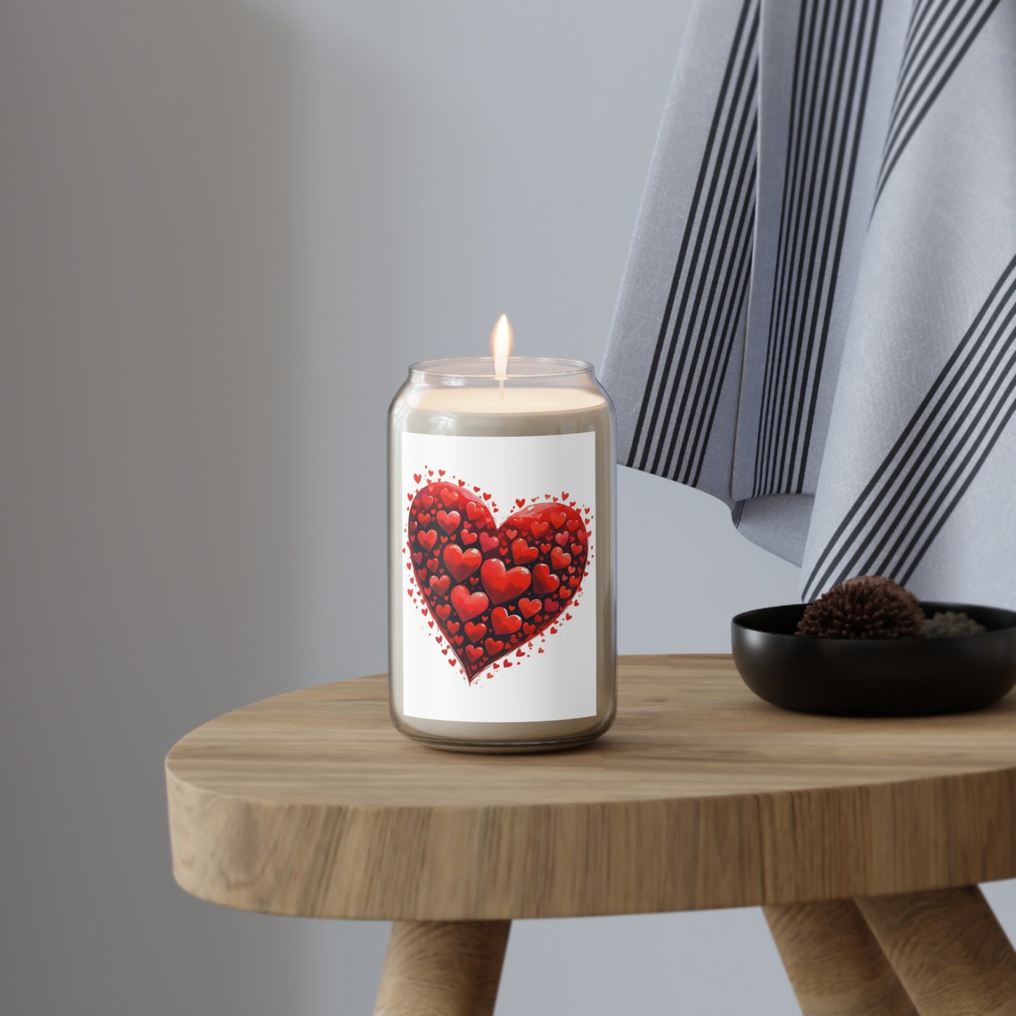 Off Kilter Heart Scented Candle, Decorative Candle, Gift for Space Lovers, Aromatherapy Candle, Unique Home Decor