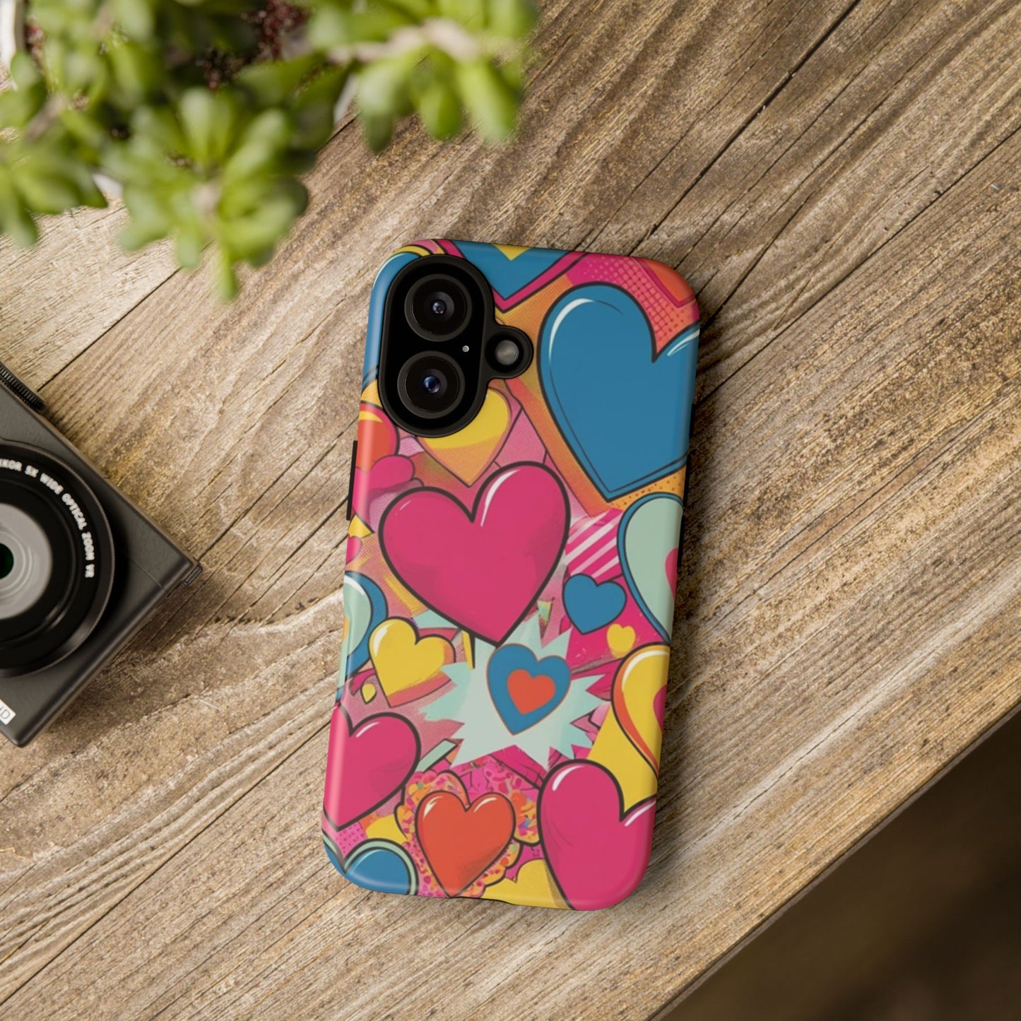 Colorful Art Heart Phone Tough Cases