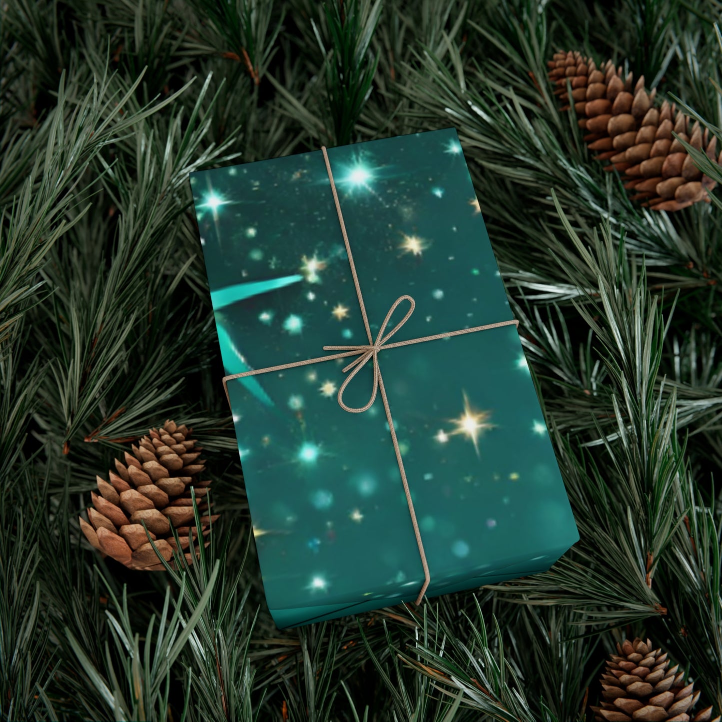 Starfilled Night Gift Wrap Paper – Perfect for Holidays and Celebrations