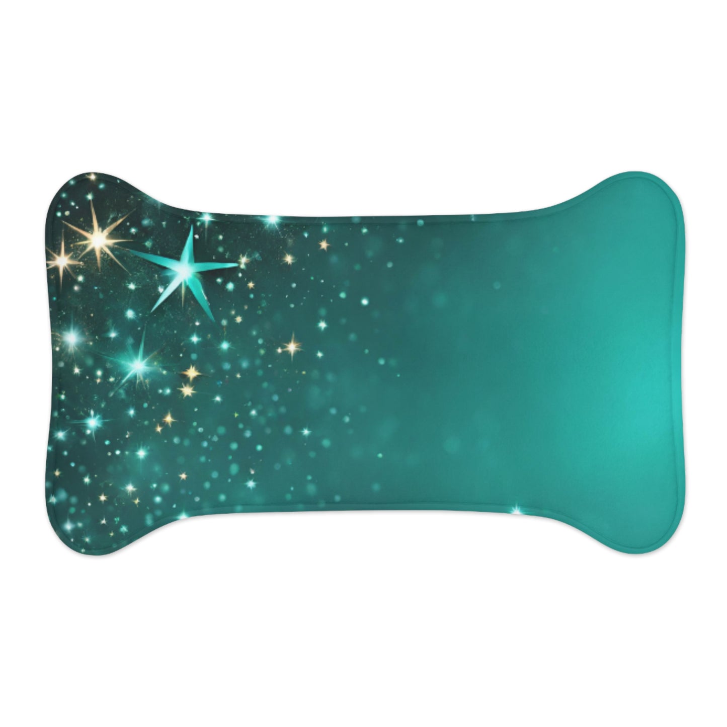 Starfilled Night Pet Feeding Mat - Non-Slip & Stylish Design for Dogs and Cats