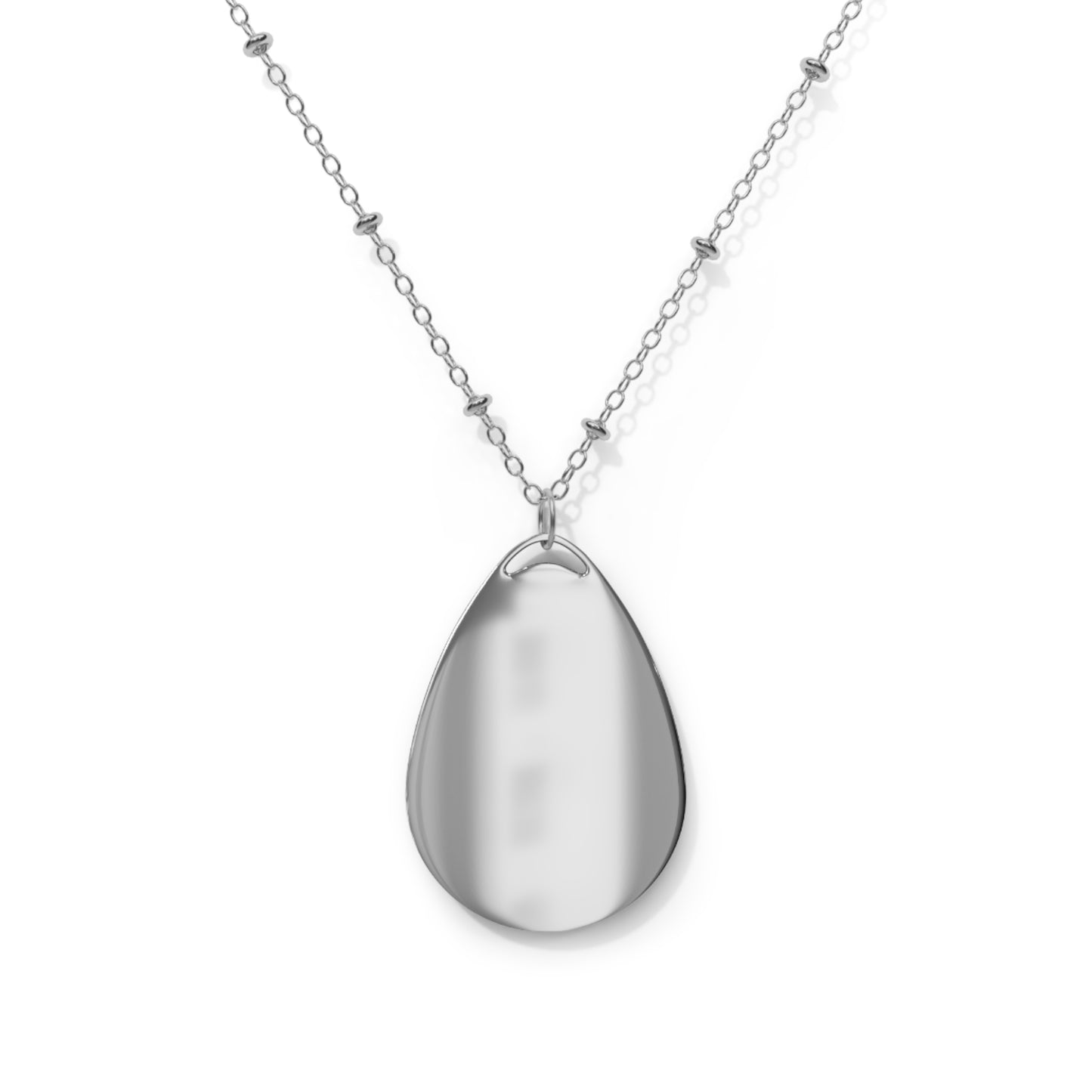 Galaxy-Inspired Oval Necklace for Cosmic Lovers | Dazzling Celestial Jewelry