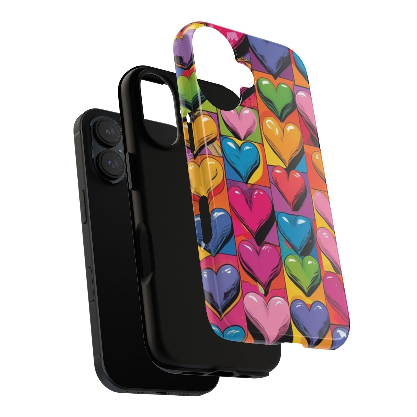 Pop Art Heart Phone Tough Cases