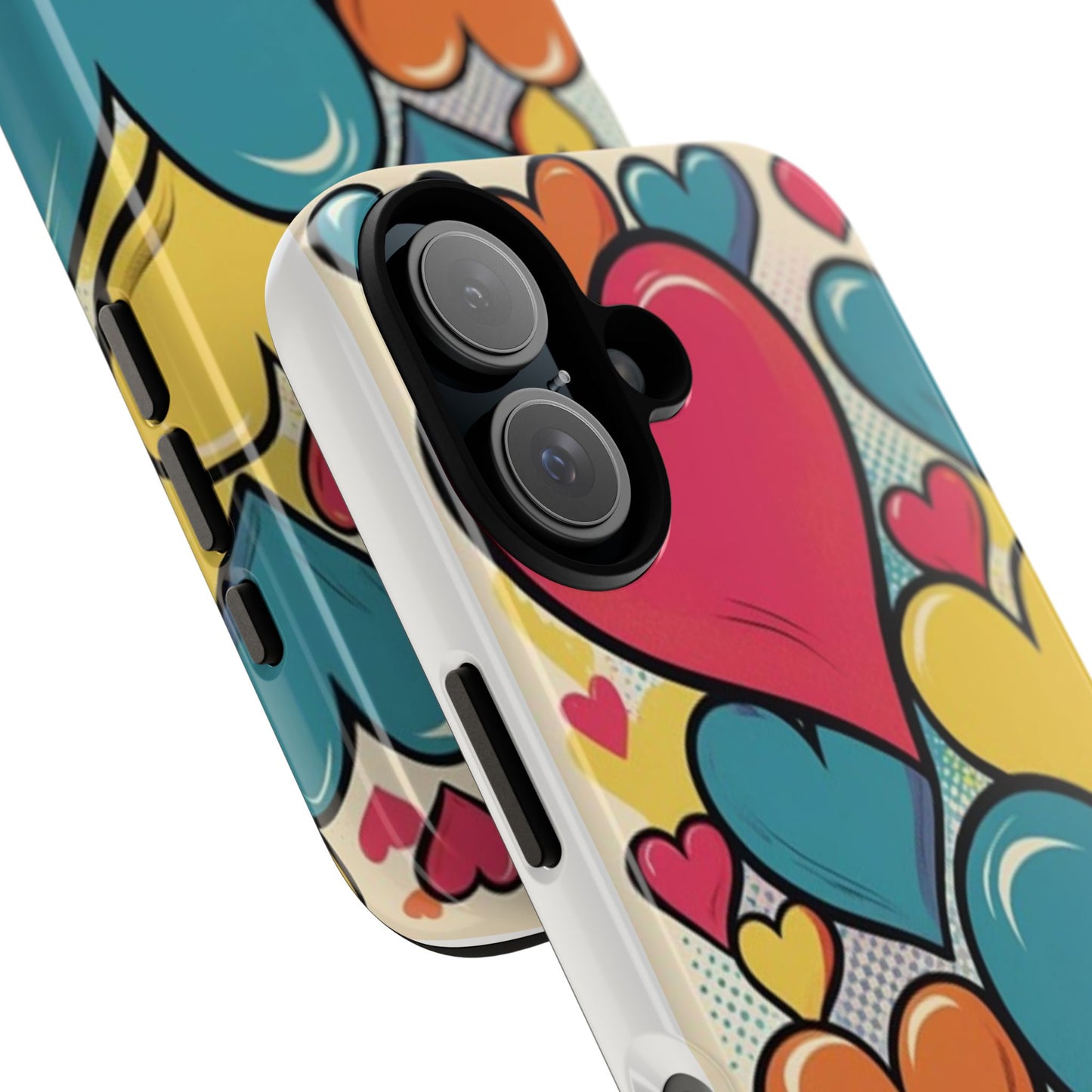 Comic Art Heart Phone Tough Cases