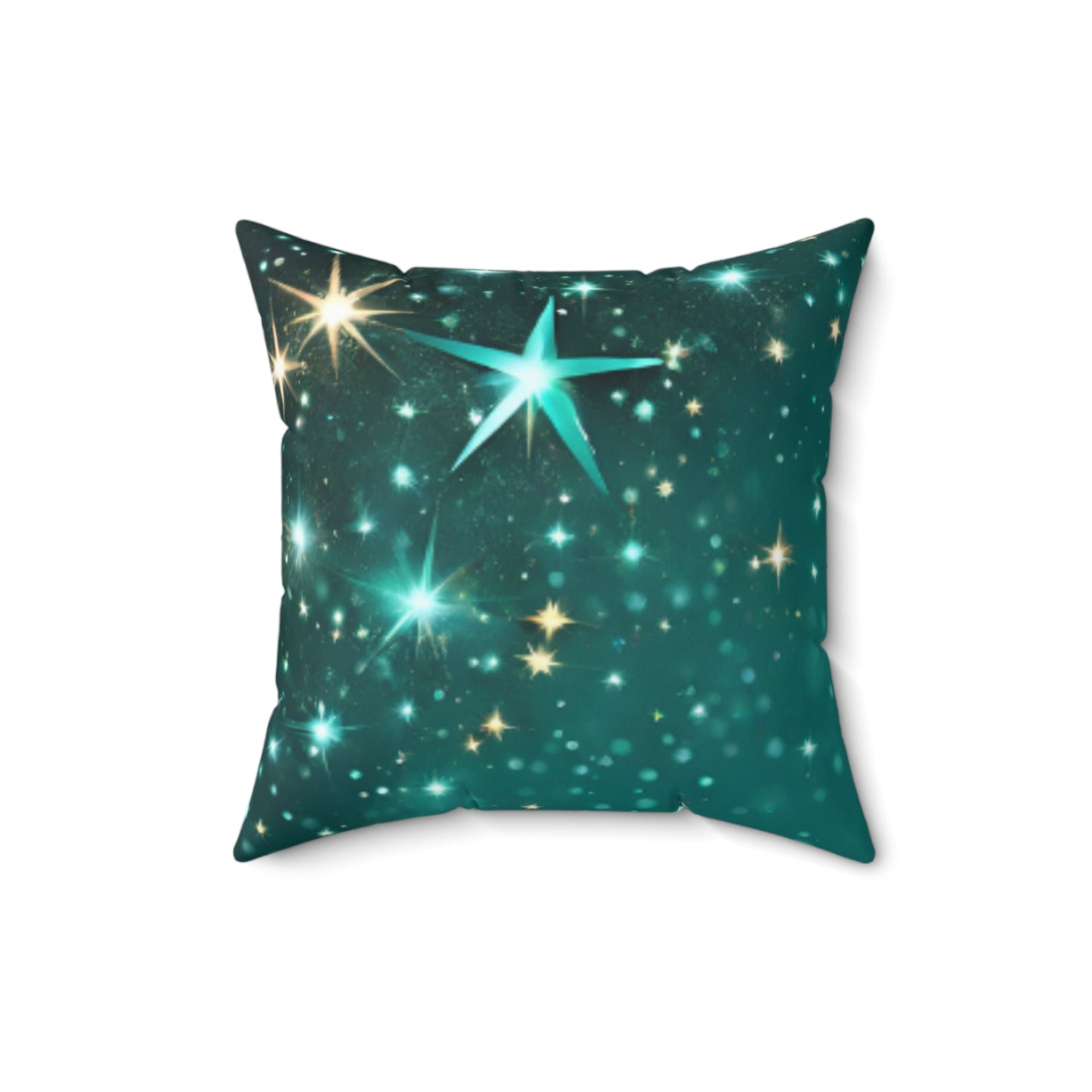 Starfilled Night Spun Polyester Square Pillow - Cozy Home Decor