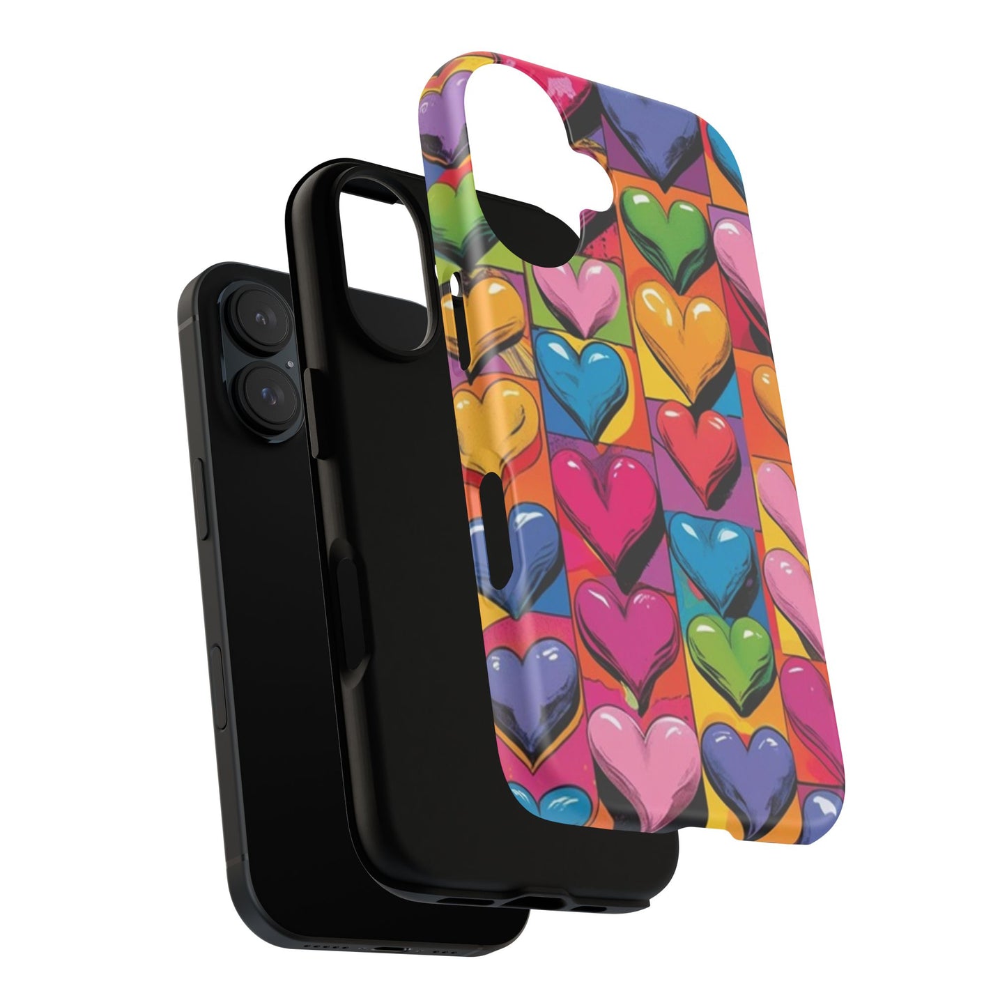Pop Art Heart Phone Tough Cases