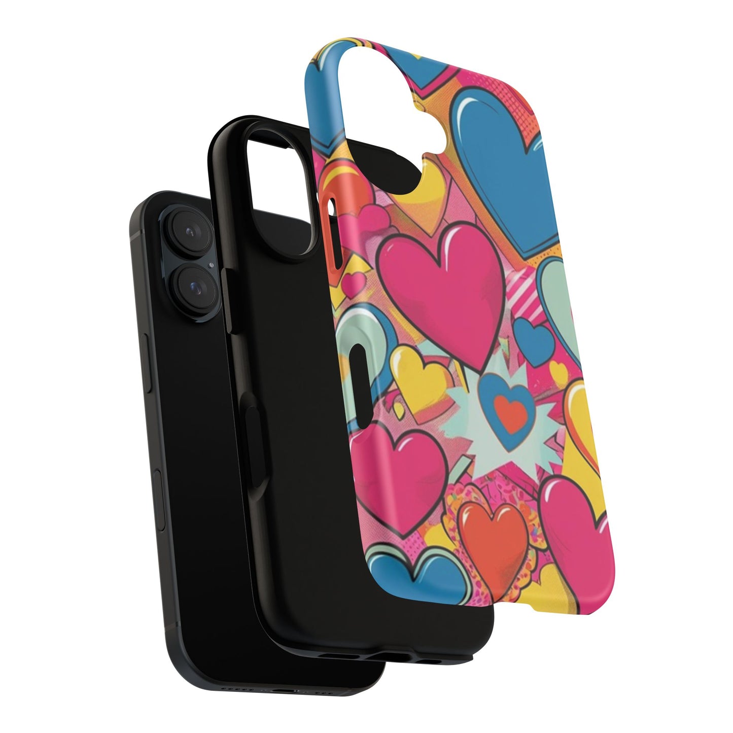 Colorful Art Heart Phone Tough Cases