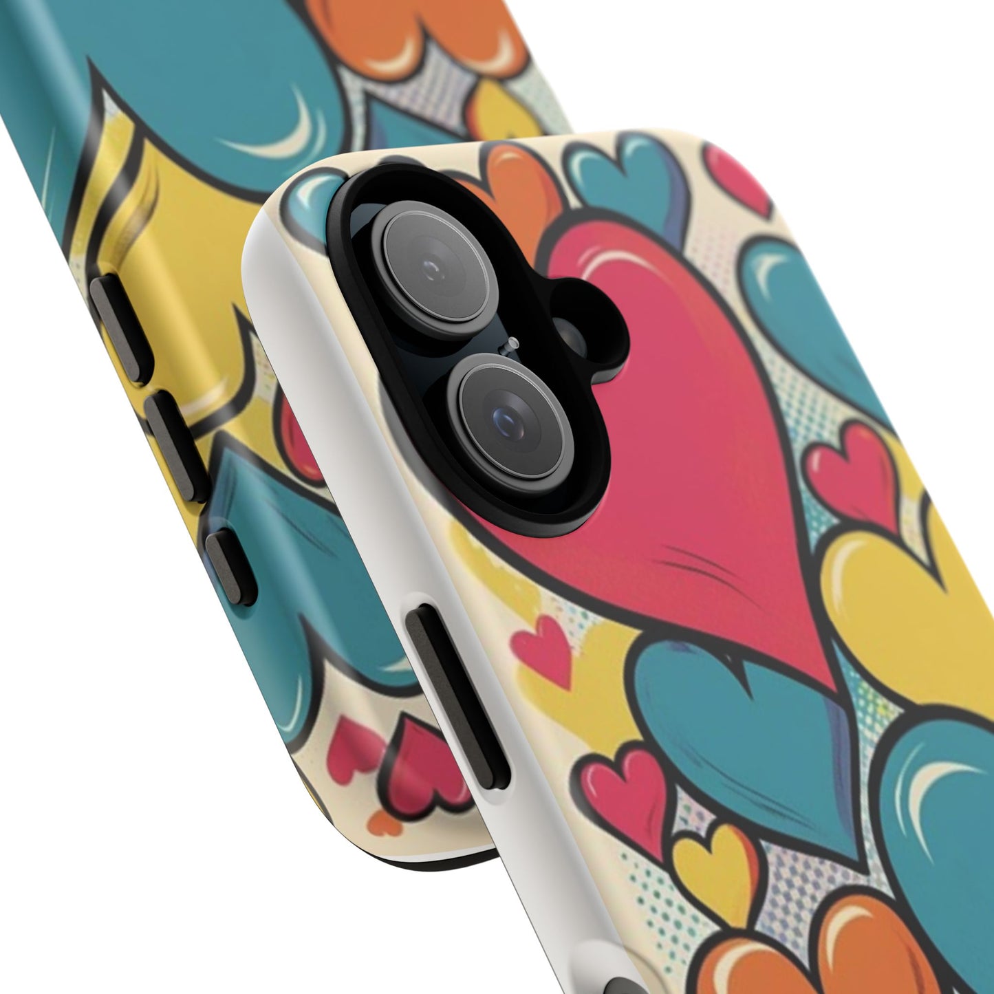 Comic Art Heart Phone Tough Cases