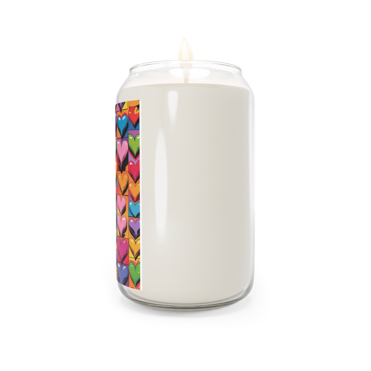 Pop Art Heart Scented Candle, Decorative Candle, Gift for Space Lovers, Aromatherapy Candle, Unique Home Decor