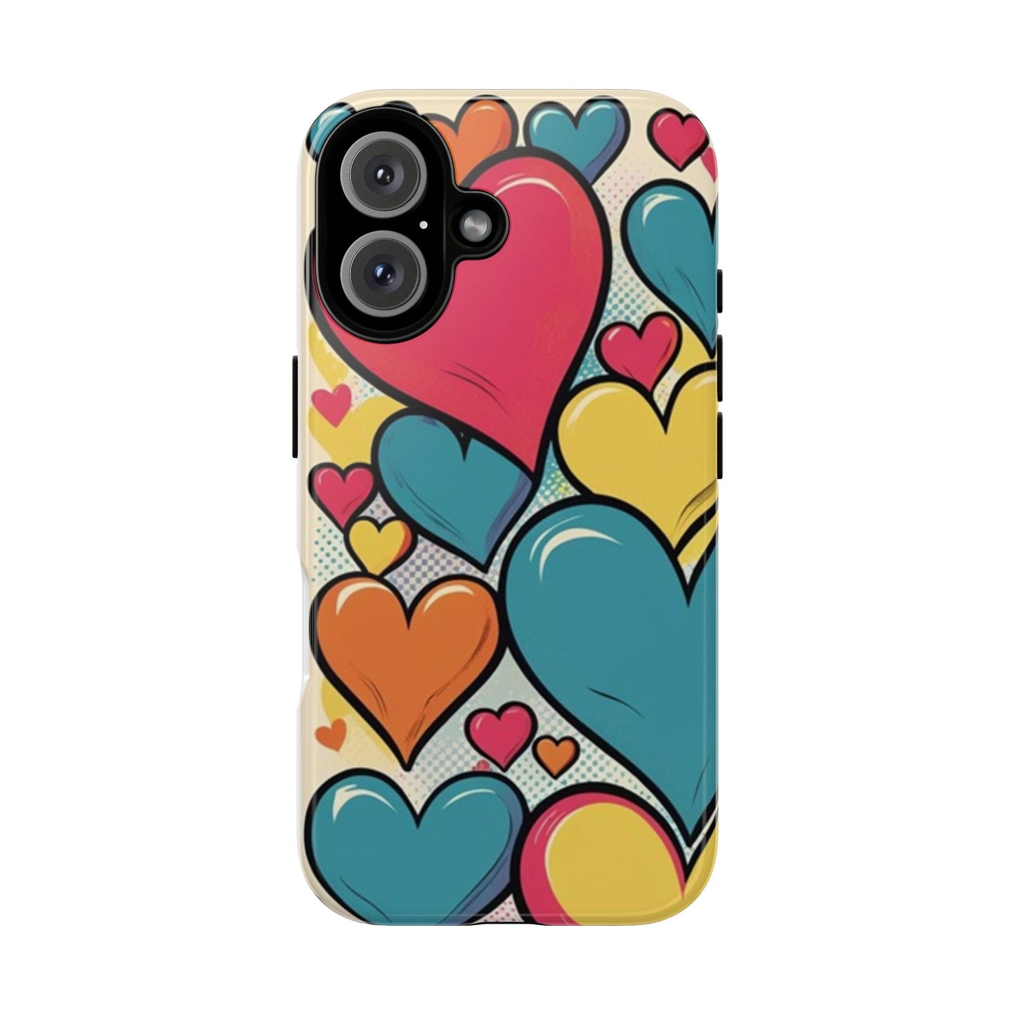 Comic Art Heart Phone Tough Cases