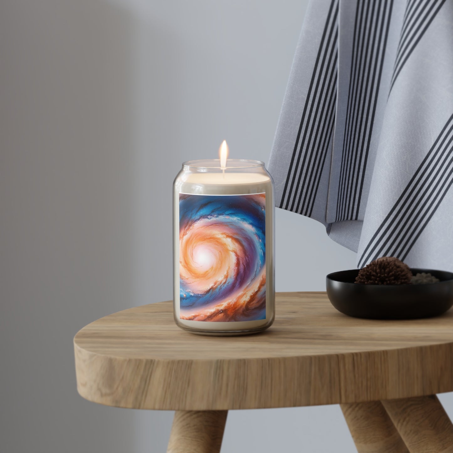 Galaxy Swirl Scented Candle, 13.75oz | Cosmic Home Décor, Aromatherapy Gift, Relaxation, Meditation, Unique Candlelight
