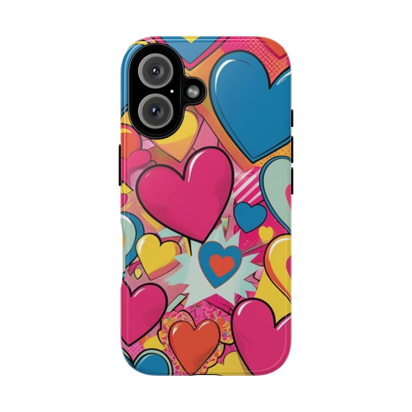 Colorful Art Heart Phone Tough Cases