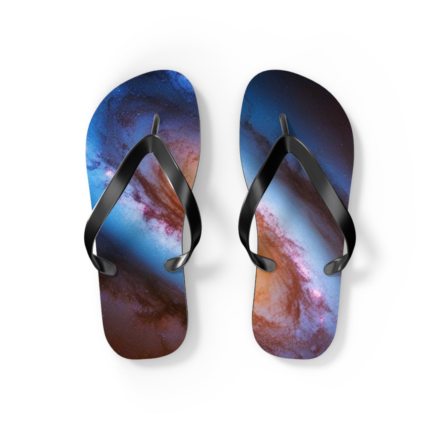 Milky Way Flip Flops - Summer Sandals for Beach, Vacation, Pool, Graphic Footwear, Unique Gift for Relaxation