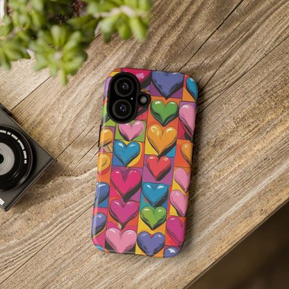 Pop Art Heart Phone Tough Cases