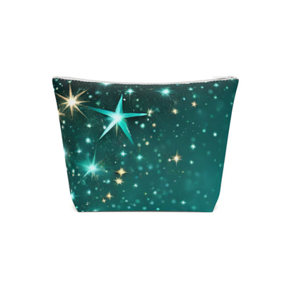 Starfilled Night Cotton Cosmetic Bag - Stars & Sparkle Design