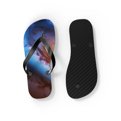 Milky Way Flip Flops - Summer Sandals for Beach, Vacation, Pool, Graphic Footwear, Unique Gift for Relaxation