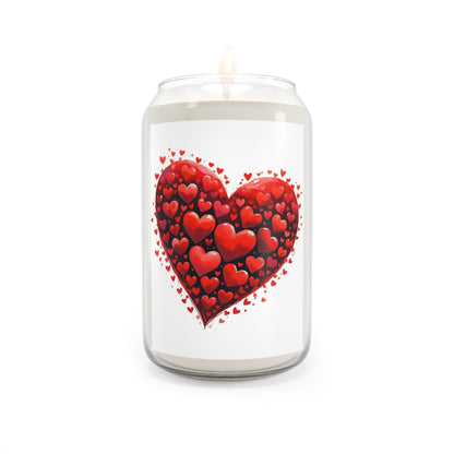 Off Kilter Heart Scented Candle, Decorative Candle, Gift for Space Lovers, Aromatherapy Candle, Unique Home Decor