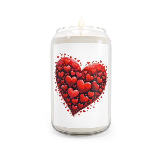 Off Kilter Heart Scented Candle, Decorative Candle, Gift for Space Lovers, Aromatherapy Candle, Unique Home Decor