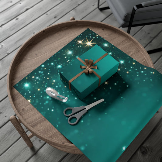 Starfilled Night Gift Wrap Paper – Perfect for Holidays and Celebrations