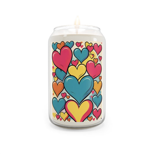 Cartoon Heart Scented Candle, Decorative Candle, Gift for Space Lovers, Aromatherapy Candle, Unique Home Decor