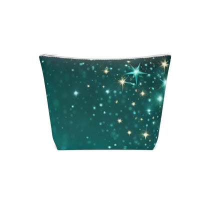 Starfilled Night Cotton Cosmetic Bag - Stars & Sparkle Design