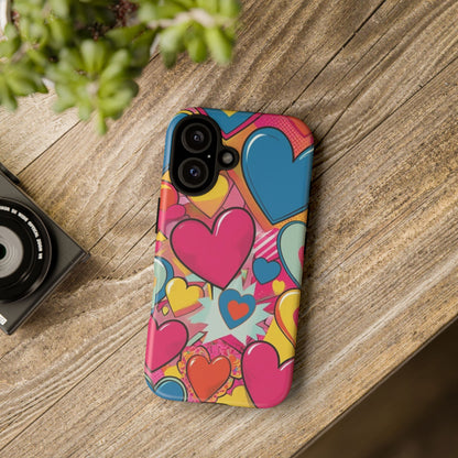 Colorful Art Heart Phone Tough Cases
