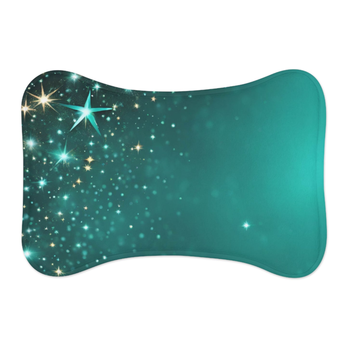 Starfilled Night Pet Feeding Mat - Non-Slip & Stylish Design for Dogs and Cats