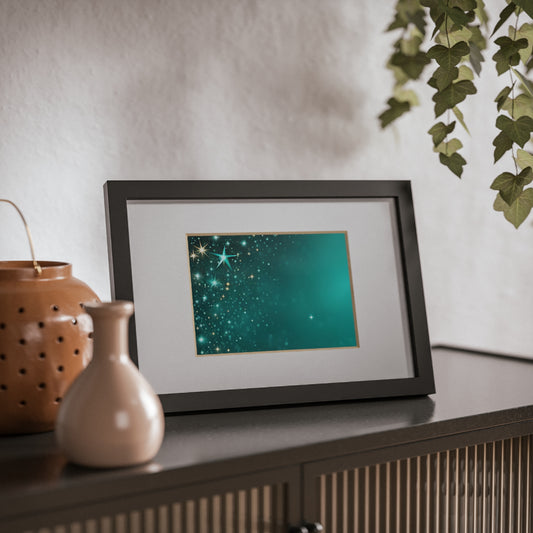 Starfilled Night Decor - Elegant Framed Poster
