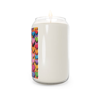Pop Art Heart Scented Candle, Decorative Candle, Gift for Space Lovers, Aromatherapy Candle, Unique Home Decor