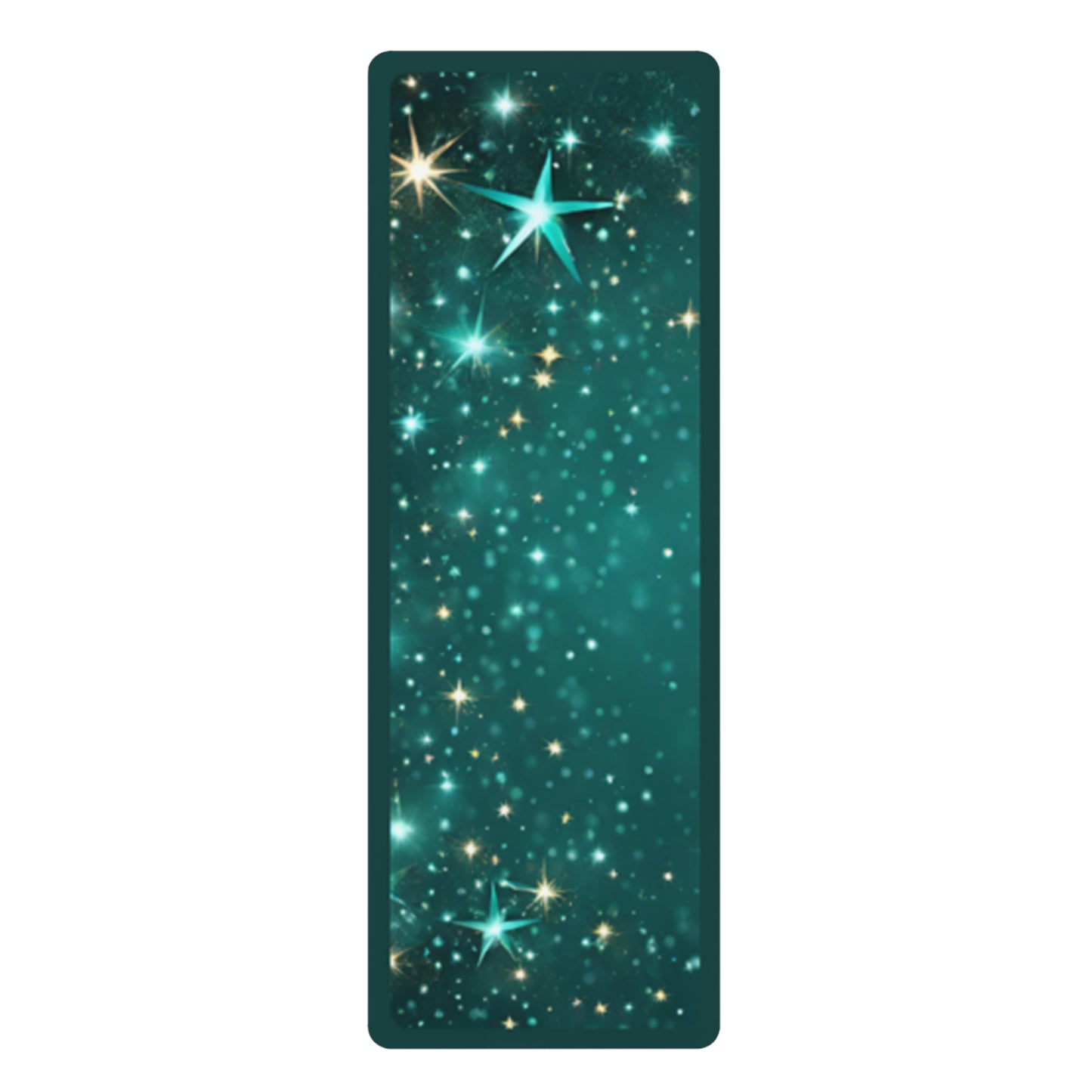 Starfilled Night Rubber Yoga Mat: Non-Slip Fitness Mat for Relaxation and Exercise