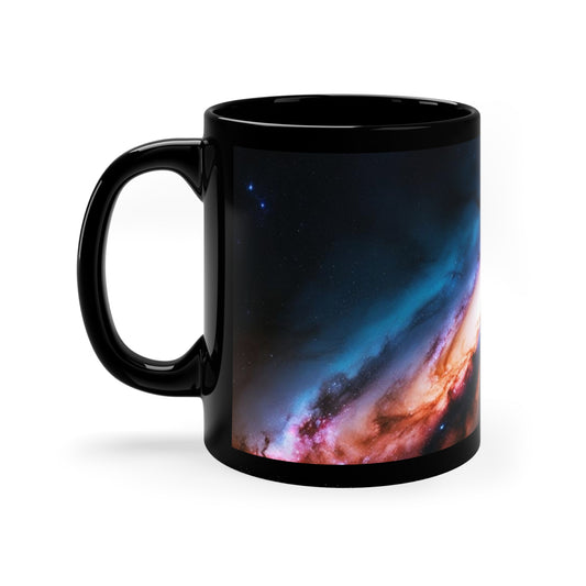 Milky Way Black Coffee Mug | 11oz Universe Design | Cosmic Coffee Cup for Space Lovers | Perfect Gift for Astrophysics Enthusiasts, [...]